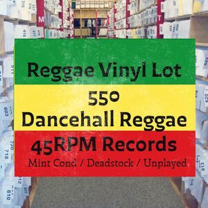 Jamaican  Reggae Dancehall Lot Of 550 Vinyl Records 45rpm 7 Inch New/Deadstock